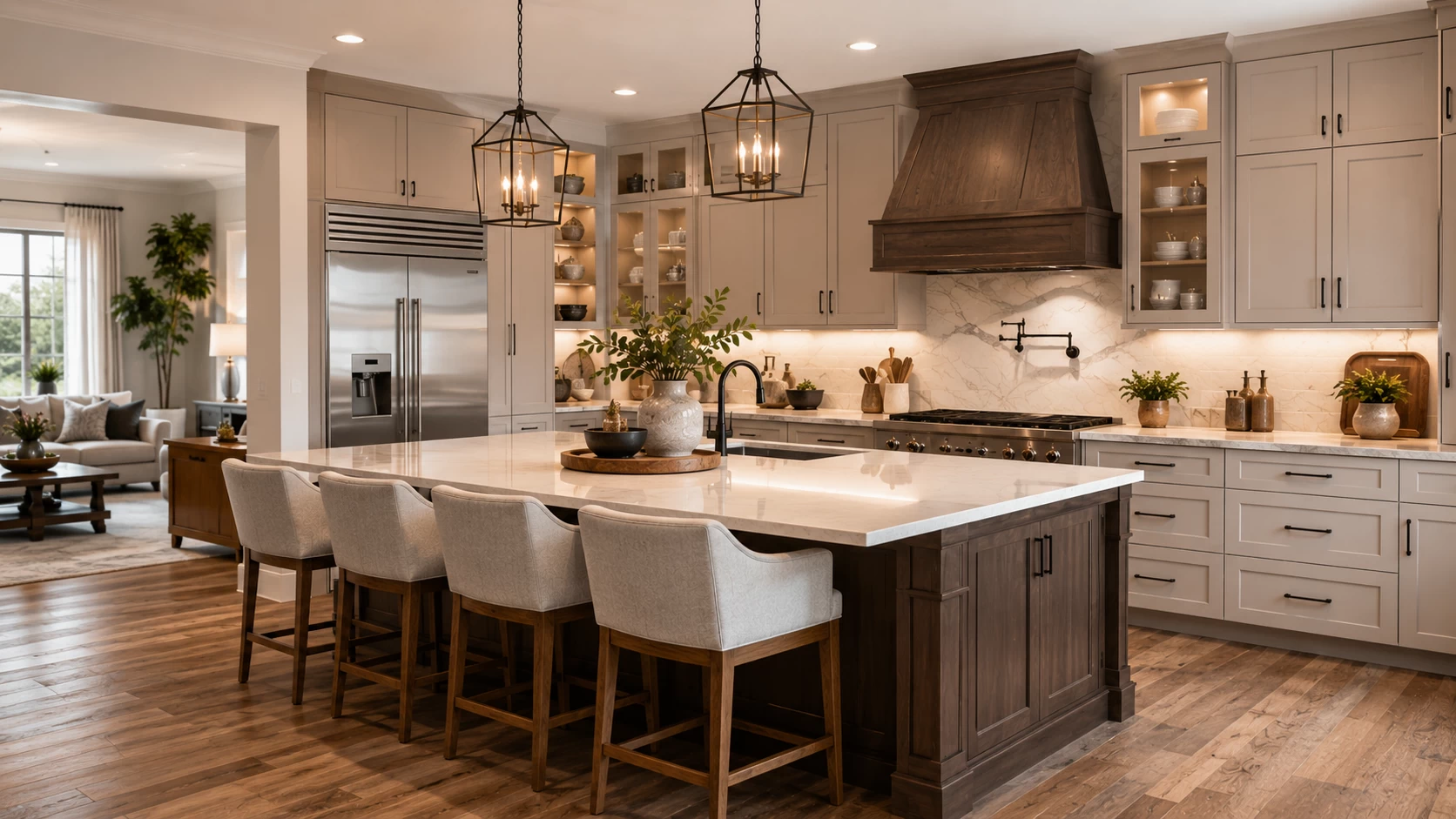 Custom kitchen cabinetry background